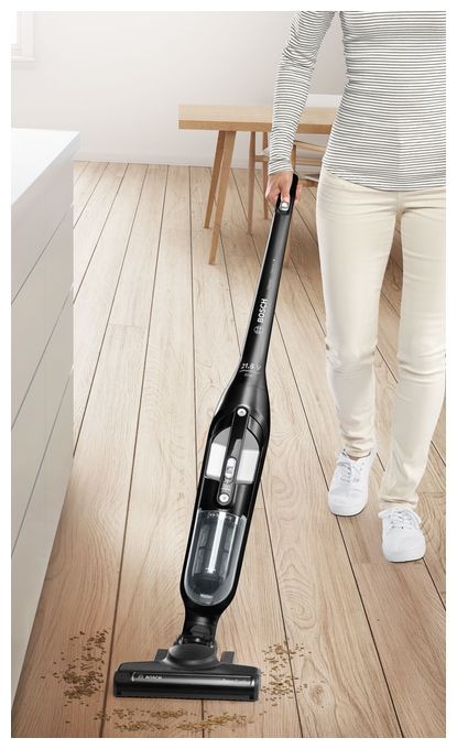 Handstaubsauger Beutellos bis 50 min Laufzeit 21,6 V  Serie 4 BBH32101 Flexxo (Schwarz) 