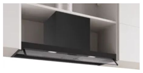 Abluft/Umluft Dunstabzugshaube/Esse Einbau 86 cm (Schwarz) Serie 4 DBB95CC60 