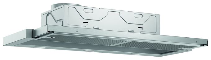 Umluft Dunstabzugshaube/Esse Einbau 90 cm (Metallisch, Silber) Serie 4 DFL094A51 