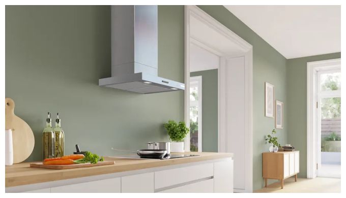 Abluft/Umluft Dunstabzugshaube/Esse Wand 60 cm (Metallisch) Serie 4 DWB65CC30 