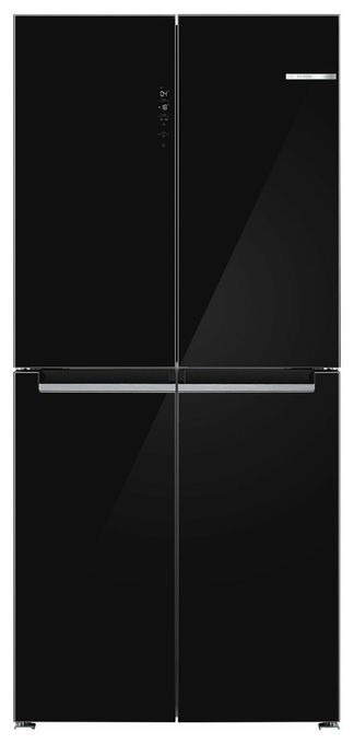 Side-by-Side Kühl-/ Gefrierkombination 324 l / 223 l 322 kWh NoFrost 1895 mm x 855 mm  Serie 4 KMC85LBEA (Schwarz) 