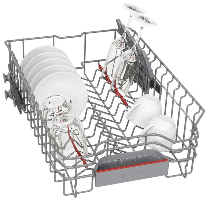 45 cm Geschirrspüler freistehend leise 10 Maßgedecke aquaStop Funktion Wärmetauscher (Weiß) Serie 4 SPS4HMW13E 