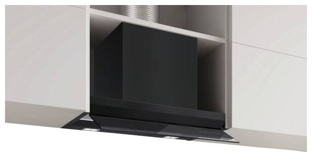 Abluft/Umluft Dunstabzugshaube/Esse Einbau 597 mm (Schwarz) Serie 6 DBB67DP60 