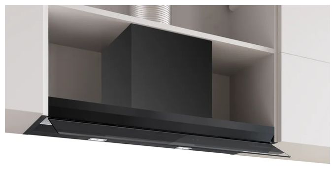 Abluft/Umluft Dunstabzugshaube/Esse Einbau 90 cm (Schwarz) Serie 6 DBB97DP60 