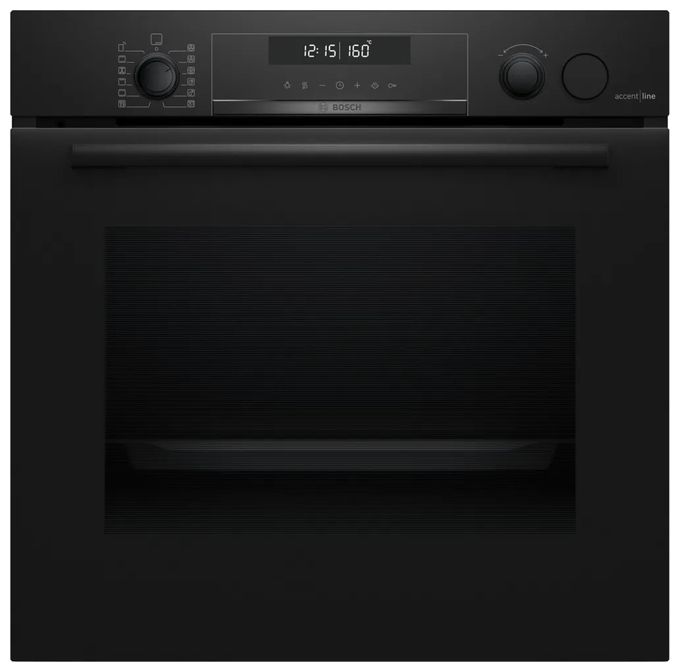 Einbaubackofen groß Dampfgaren AutoClean (Schwarz) Serie 6 HRG4780B7F 