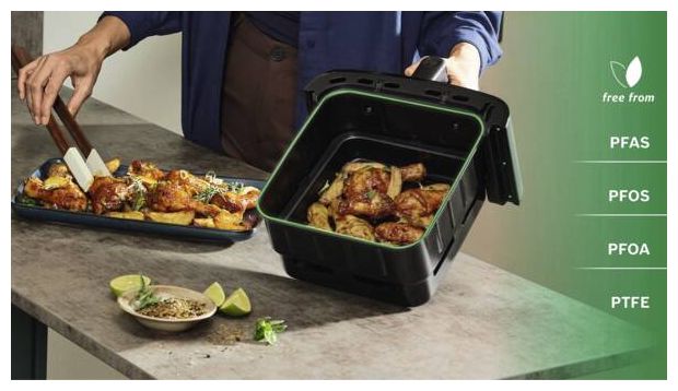 Doppel Heißluftfritteuse 12 l 2800 W  Serie 6 MAFD661B7 (Schwarz) 