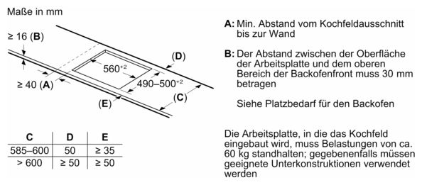 60 cm Glaskeramik Kochfeld/Herdplatte 4 Zone(n) Serie 6 PIX645HC1E autarkes 