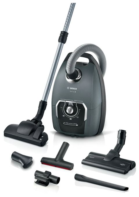Bodenstaubsauger mit Staubbeutel 750 W Allergie-Filter  Serie 8 BGL75XPRQ ProSilence (Grau) 
