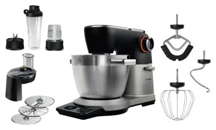 Küchenmaschine 6 l mit Waage  Serie 8 MUMS8ZS22 (Schwarz, Silber) 