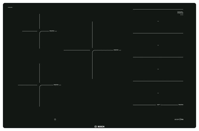 80 cm Induktions Kochfeld/Herdplatte 5 Zone(n) Serie 8 PXV821DV5E autarkes 