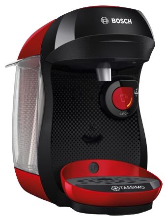 Kaffeekapsel Maschine  TAS103E Tassimo Happy friendly (Schwarz, Rot) 