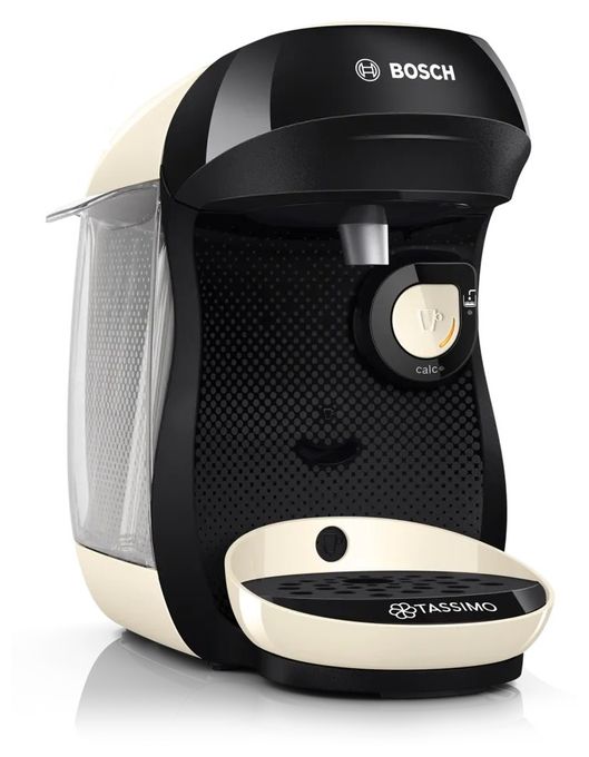 Kaffeekapsel Maschine  TAS107E Tassimo Happy friendly (Beige, Schwarz) 