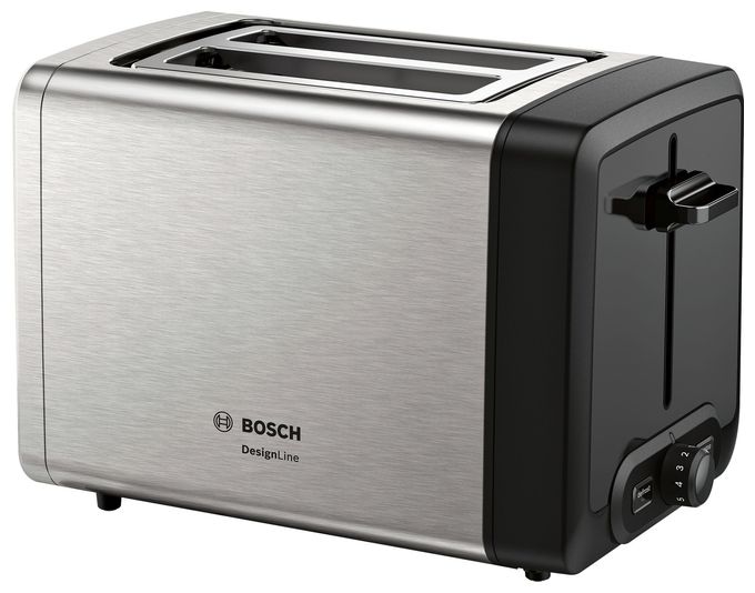 Toaster 970 W 2 Scheibe(n)  TAT4P420 DesignLine (Schwarz, Edelstahl) 