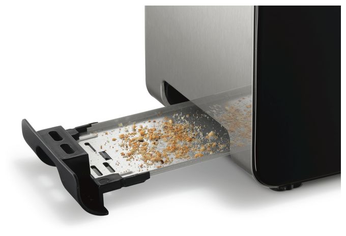 Toaster 1050 W 2 Scheibe(n)  TAT7203 CompactClass (Schwarz, Edelstahl) 
