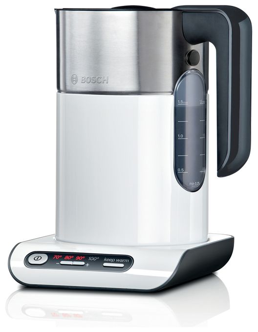 1,5 l Wasserkocher 2400 W (Anthrazit, Edelstahl, Weiß) TWK8611P Styline 