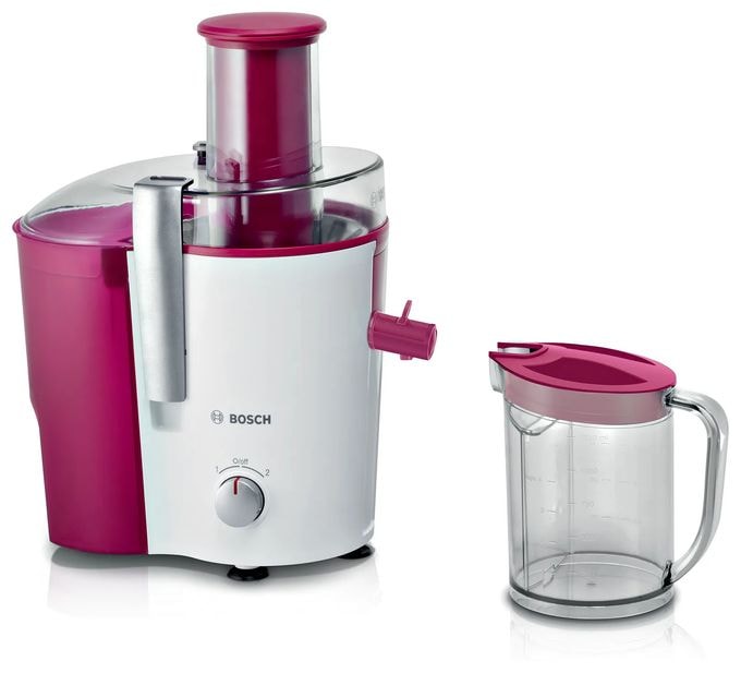 700 W (Kirsche (Frucht), Transparent, Weiß) VitaJuice 2 MES25C0 Entsafter 