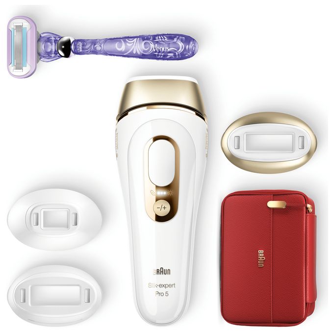 Lichtimpulstechnologie (IPL) Trocken Epilierer/Damenrasierer Silk-expert Pro 5 PL5267 