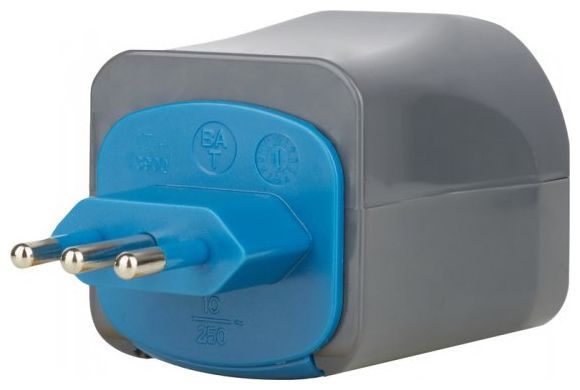 Weltreisestecker geerdet 