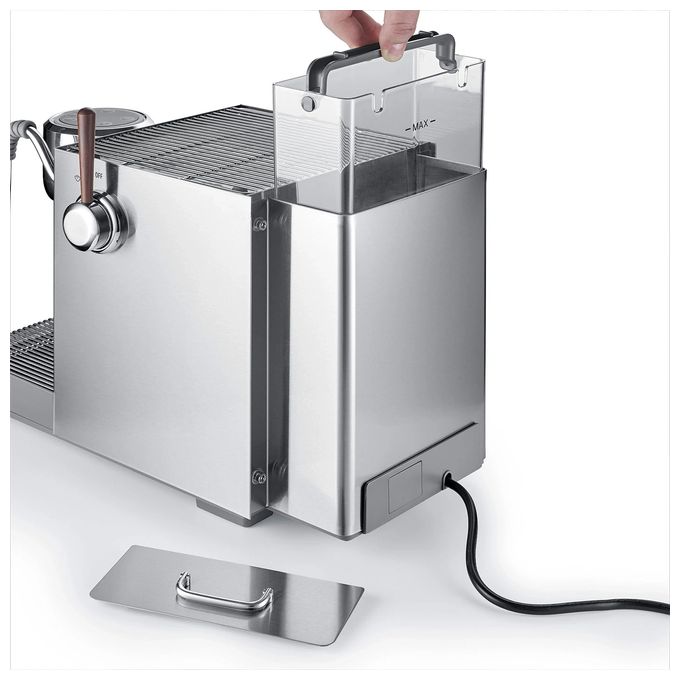 Siebträger Kaffeemaschine 19 bar 3000 W  1825 Espresso Gourmet Advanced (Silber) 
