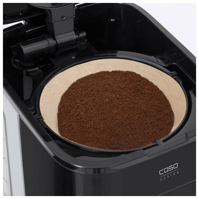 10 Tassen Thermo Filterkaffeemaschine 1,2 l  1847 Coffee Taste & Style (Schwarz, Edelstahl) 