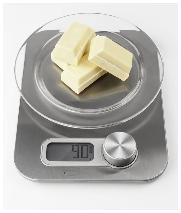 Elektronische Küchenwaage bis 5 kg Genauigkeit 1 g  Kitchen Energy (Edelstahl) 