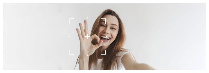 95 mm Universal  Facecam Handyhalterung mit automatischer Gesichtserkennung (Schwarz) 