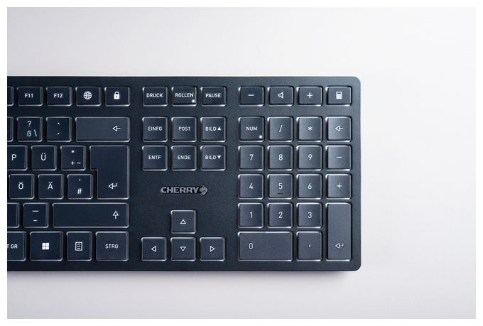 Universal Tastatur RF Wireless + Bluetooth 2.4 - 2.4835 GHz  KW9100 Slim (Schwarz) 