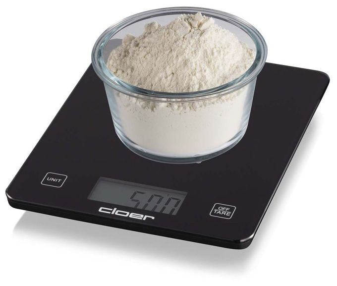 Elektronische Küchenwaage bis 10 kg Genauigkeit 5 g  6870 (Schwarz) 