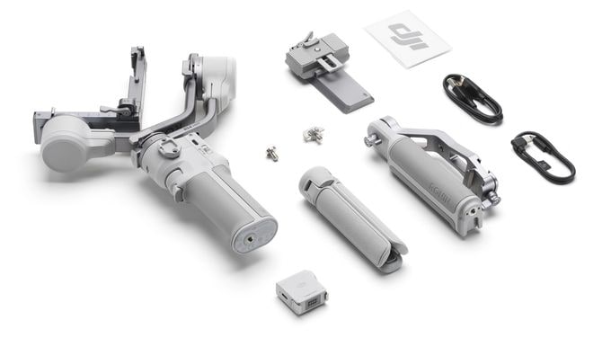 Stativ Gimbal für Kamera faltbar Bluetooth  RS4 Mini Combo Gimbal-Stabilisator (Weiß) 