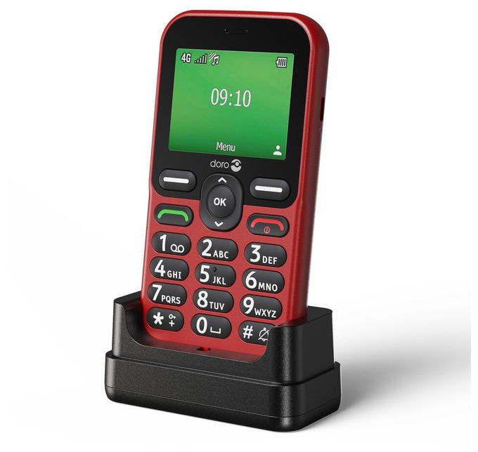 4G Smartphone 6,1 cm (2.4 Zoll 1 GHz 0,3 MP Single SIM  Leva E10 (Rot) 