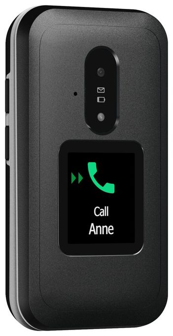4G Smartphone 7,11 cm (2.8 Zoll) 0,3 MP Single SIM  Leva E30 (Schwarz, Weiß) 