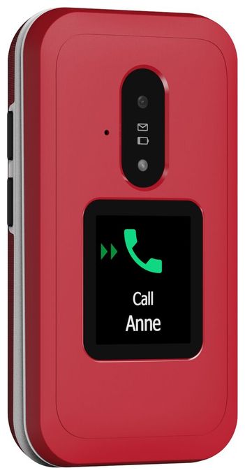 4G Smartphone 7,11 cm (2.8 Zoll) 0,3 MP Single SIM  Leva E30 (Rot, Weiß) 