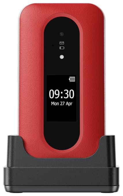 4G Smartphone 7,11 cm (2.8 Zoll) 2 MP Single SIM  Leva L30 (Rot, Weiß) 