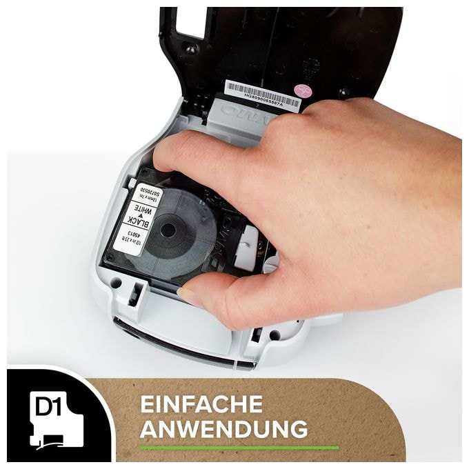 DYMO Original D1-Etikettenband | schwarz auf gelb | 6 mm x 7 m | selbstklebendes Schriftband | für LabelManager-Beschriftungsgerät 