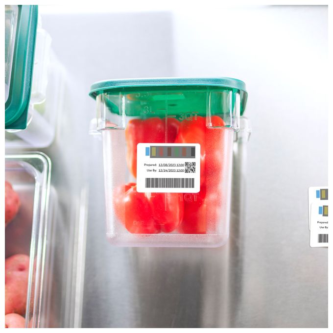 DYMO Original LabelWriter Etiketten für Lagerbewegungen | 54 mm x 70 mm | Farbcodierte Etiketten für die Vorratsrotation in der Großküche an | 400 Etiketten | für LabelWriter-Beschriftungsgerät 