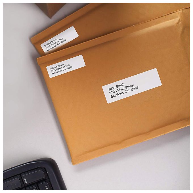 DYMO Original LabelWriter Rücksendeadressetiketten | 25mm x 54mm | 24 Rollen mit je 500 leicht ablösbaren Etiketten (12.000 Stück) | selbstklebend | Beschriftungsgerät für LabelWriter Etikettendrucker 