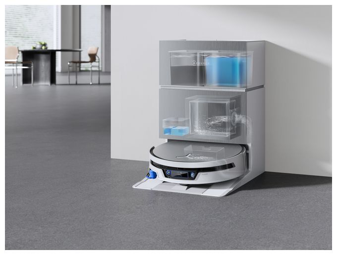 Saugroboter nass/trocken 999 min Akku 27000 Pascal Leistung  Deebot X12S Pro Omni (Weiß) 