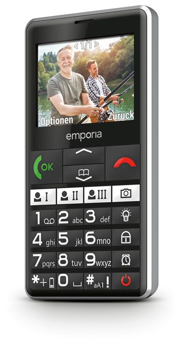 4G Smartphone 5,87 cm (2.31 Zoll) 2 MP Single SIM  Pure V76 (Schwarz) 