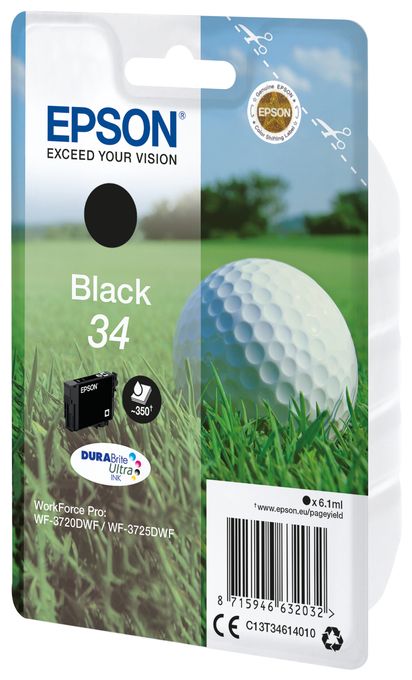 originale Druckerpatronen Schwarz 6,1 ml 350 Seiten 34 C13T34614010 