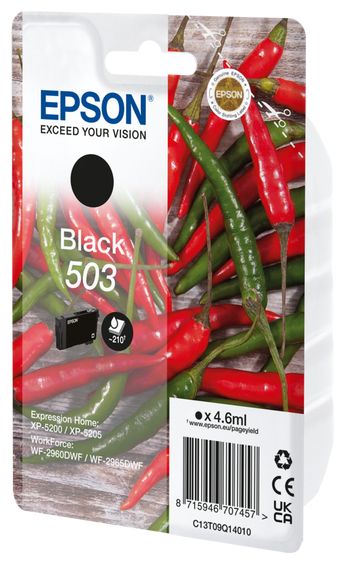 originale Druckerpatronen Schwarz 4,6 ml 210 Seiten 503 C13T09Q14010 
