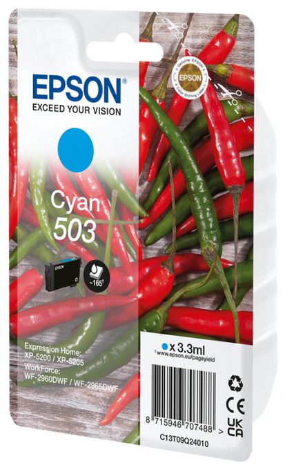 originale Druckerpatronen Cyan 3,3 ml 503 C13T09Q24010 