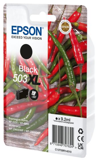 originale Druckerpatronen Schwarz 9,2 ml 550 Seiten 503XL C13T09R14010 