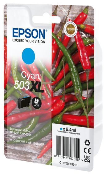 originale Druckerpatronen Cyan 6,4 ml 503XL C13T09R24010 