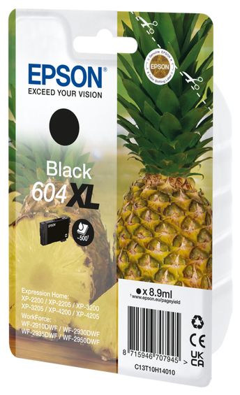originale Druckerpatronen Schwarz 8,9 ml 500 Seiten 604XL C13T10H14010 