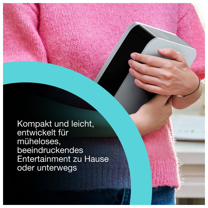4K (4096x2400) 3LCD LED Standard Throw-Projektor 700 ANSI Lumen  EF-62 (Schwarz) 