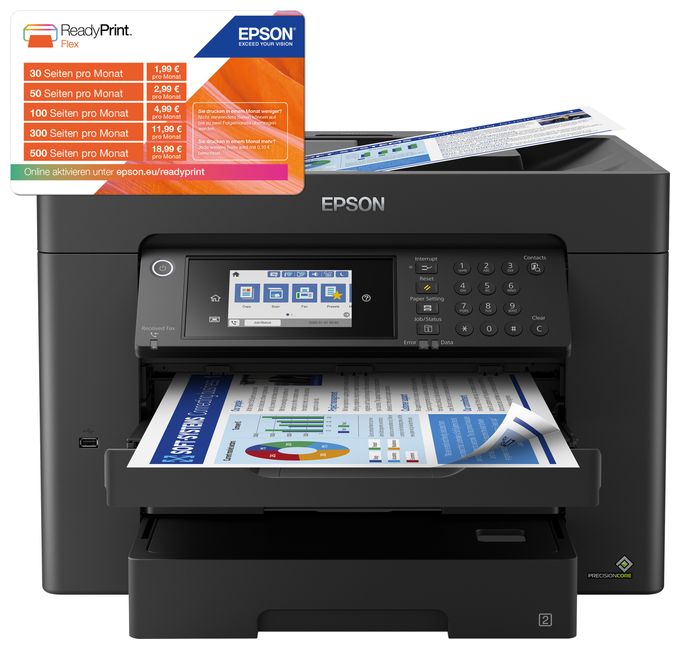 All in One A3 Tintenstrahl Drucker 4800 x 2400 DPI WorkForce Pro WF-7840DTWF 