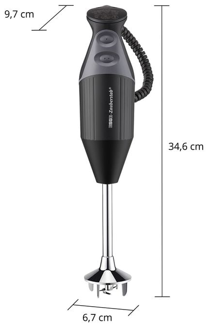 Stabmixer 200 W 2 Stufen  M200BBQ Zauberstab (Schwarz, Chrom) 