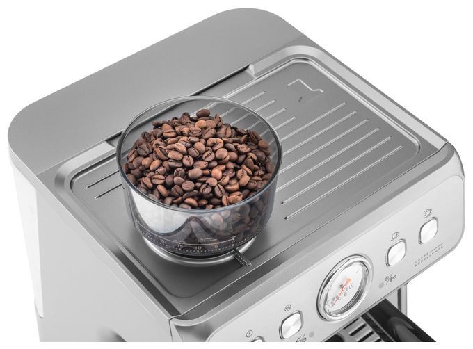 Siebträger Kaffeemaschine 15 bar 1550 W  Baricelo (Silber, Edelstahl) 
