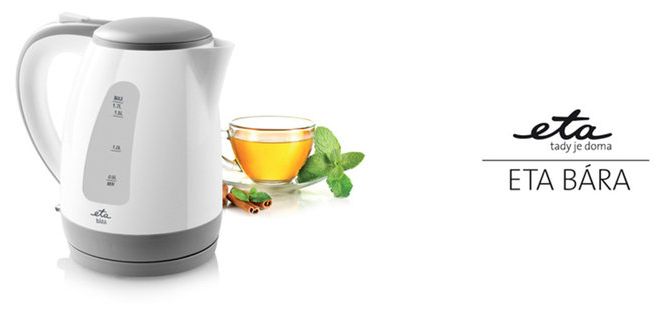 1,7 l Wasserkocher 2200 W  Bára (Grau, Weiß) 