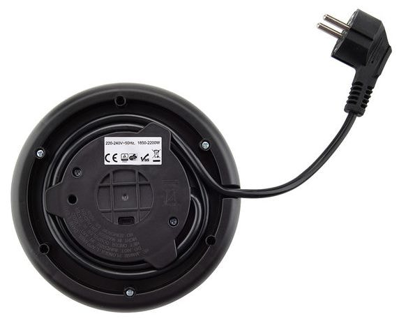1,7 l Wasserkocher 2200 W (Schwarz, Transparent) Crystela Digi 